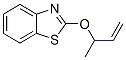 Benzothiazole, 2-[(1-methyl-2-propenyl)oxy]- (9CI) 化学構造式