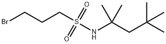 3-Bromo-N-(1,1,3,3-tetramethylbutyl)-1-propanesulfonamide 结构式