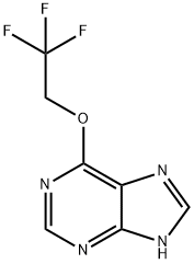 6-(2,2,2-Trifluoroethoxy)-1H-purine,73972-56-2,结构式