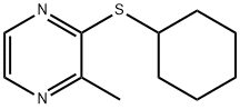 2-(Cyclohexylthio)-3-methylpyrazine Structure