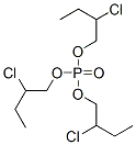 Phosphoric acid tris(2-chlorobutyl) ester Structure