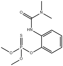 Thiophosphoric acid O,O-dimethyl O-[2-(3,3-dimethylureido)phenyl] ester 结构式