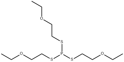 Trithiophosphorous acid tris(2-ethoxyethyl) ester Structure