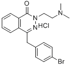 1(2H)-Phthalazinone, 4-(p-bromobenzyl)-2-(2-(dimethylamino)ethyl)-, hy drochloride Structure