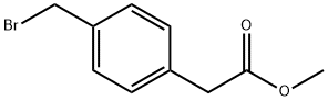 4-溴甲基苯乙酸甲酯, 7398-42-7, 结构式
