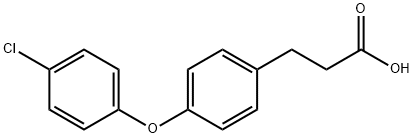3-(4-(4-CHLOROPHENOXY)PHENYL)PROPANOIC ACID,73980-33-3,结构式
