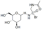 2-Acetamido-1-bromoacetamido-1,2-dideoxy-B-D-glucopyranoside Struktur
