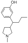 3-(1-(1-Methyl-3-pyrrolidinyl)butyl)phenol Structure