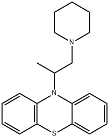 10-(1-メチル-2-ピペリジノエチル)-10H-フェノチアジン 化学構造式