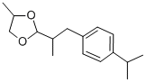 CYCLAMENALDEHYDEPROPYLENEGLYCOLACETAL 化学構造式