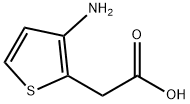 2-Thiopheneacetic  acid,  3-amino- 化学構造式