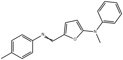2-Furanamine,  N-methyl-5-[[(4-methylphenyl)imino]methyl]-N-phenyl-,740026-47-5,结构式
