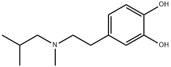 1,2-Benzenediol, 4-[2-[methyl(2-methylpropyl)amino]ethyl]- (9CI) 结构式