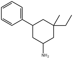 Cyclohexanamine, 3-ethyl-3-methyl-5-phenyl- (9CI),740071-05-0,结构式