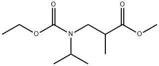 methyl 3-(ethoxycarbonyl-propan-2-yl-amino)-2-methyl-propanoate Struktur
