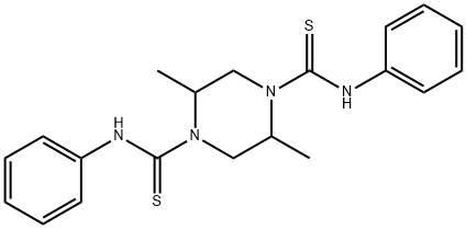 2,5-dimethyl-N~1~,N~4~-diphenyltetrahydro-1,4-pyrazinedicarbothioamide|2,5-二甲基-N1,N4-二苯基哌嗪-1,4-双(硫代甲酰胺)
