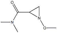 2-Aziridinecarboxamide,1-methoxy-N,N-dimethyl-,trans-(9CI) Structure