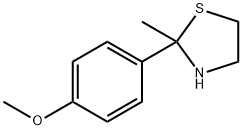 2-(p-Methoxyphenyl)-2-methylthiazolidine Structure