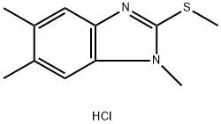 1,5,6-trimethyl-2-methylsulfanyl-benzoimidazole hydrochloride 结构式