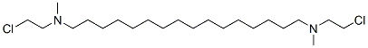 N,N'-Bis(2-chloroethyl)-N,N'-dimethyl-1,16-hexadecanediamine  Structure