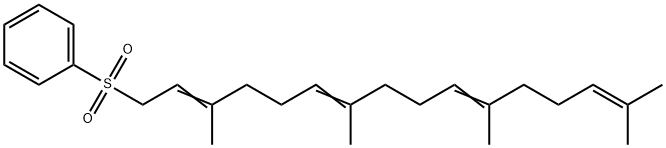 3,7,11,15-Tetramethylhexadeca-2,6,10,14-tetrenyl(phenyl) sulfone Struktur