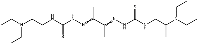 2-[2-[2-[[[2-(Diethylamino)ethyl]amino](thiocarbonyl)]hydrazono]-1-methylpropylidene]-N-[2-(diethylamino)propyl]hydrazinecarbothioamide|