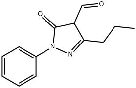1-Phenyl-3-propyl-5-oxo-2-pyrazoline-4-carbaldehyde 结构式