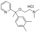 2-(alpha-(beta-Dimethylaminoethoxy)-alpha-methyl-3,4-dimethylbenzyl)py ridine hydrochloride|