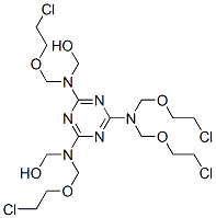 74037-61-9 [[6-[Bis(2-chloroethoxymethyl)amino]-1,3,5-triazine-2,4-diyl]bis[(2-chloroethoxymethyl)imino]]dimethanol