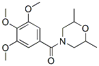 2,6-Dimethyl-4-(3,4,5-trimethoxybenzoyl)morpholine Structure