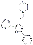 4-[2-(2,5-ジフェニル-3-フリル)エチル]モルホリン 化学構造式