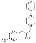 α-(4-メトキシベンジル)-4-フェニル-1-ピペラジンエタノール 化学構造式
