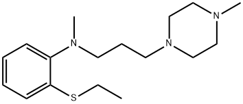 4-[3-[Methyl[2-(ethylthio)phenyl]amino]propyl]-1-methylpiperazine Structure