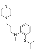 Piperazine, 1-(3-(N-(2-isopropylthiophenyl)-N-methylamino)propyl)-1-me thyl- Structure