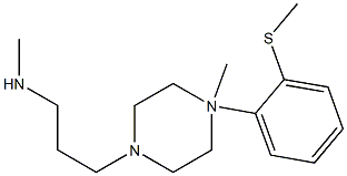 1-Methyl-4-[3-[N-methyl-N-(2-methylthiophenyl)amino]propyl]piperazine 结构式