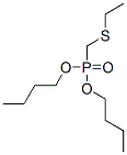 (Ethylthiomethyl)phosphonic acid dibutyl ester Structure