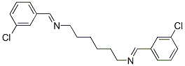 N,N'-Bis(m-chlorobenzylidene)-1,6-hexanediamine 结构式