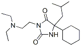 5-Cyclohexyl-3-[2-(N,N-diethylamino)ethyl]-5-isobutylhydantoin 结构式