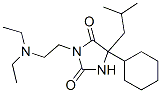 5-Cyclohexyl-3-[2-(N,N-diethylamino)ethyl]-5-isobutylhydantoin,74038-62-3,结构式