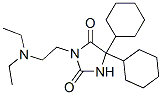 5,5-Dicyclohexyl-3-[2-(diethylamino)ethyl]hydantoin Structure