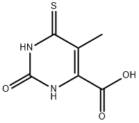 2-Hydroxy-6-mercapto-5-methyl-4-pyrimidinecarboxylic acid 结构式