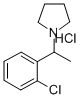 1-(o-Chloro-alpha-methylbenzyl)pyrrolidine hydrochloride Structure