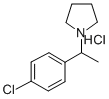 (p-Chloro-alpha-methylbenzyl)pyrrolidine hydrochloride 结构式