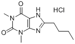 Theophylline, 8-butyl-, hydrochloride 结构式