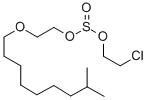亜硫酸2-クロロエチル2-[(8-メチルノニル)オキシ]エチル 化学構造式