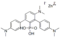 4-bis(4-dimethylaminophenyl)phosphoryl-N,N-dimethyl-aniline, zinc(+2) cation, diiodide|