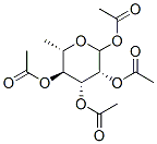 アセチル2-O,3-O,4-O-トリアセチル-6-デオキシ-α-D-グルコピラノシド 化学構造式