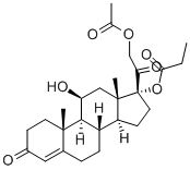 アセポン酸ヒドロコルチゾン 化学構造式