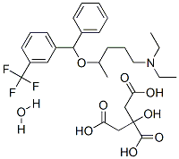 N,N-diethyl-4-[phenyl-[3-(trifluoromethyl)phenyl]methoxy]pentan-1-amin e, 2-hydroxypropane-1,2,3-tricarboxylic acid, hydrate|