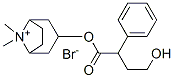 (8,8-dimethyl-8-azoniabicyclo[3.2.1]oct-3-yl) 4-hydroxy-2-phenyl-butan oate bromide Structure
